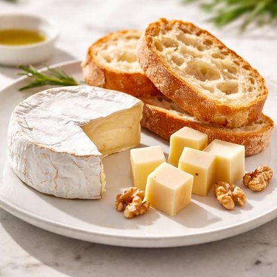 Cheese with bread