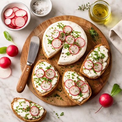 Cheese with radish