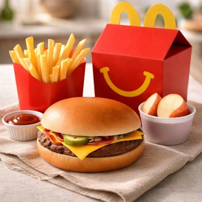 Cheeseburger happy meal