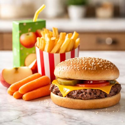 Cheeseburger kids meal