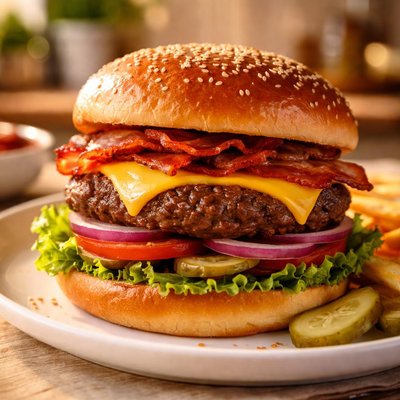 Cheeseburger patty deluxe