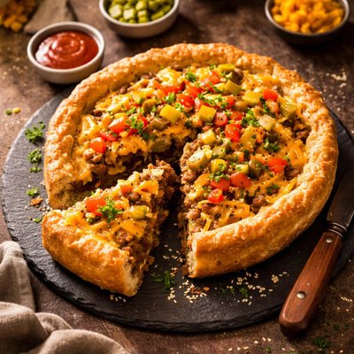 Cheeseburger pie