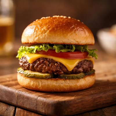 Cheeseburger slider patty