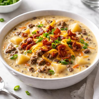Cheeseburger soup