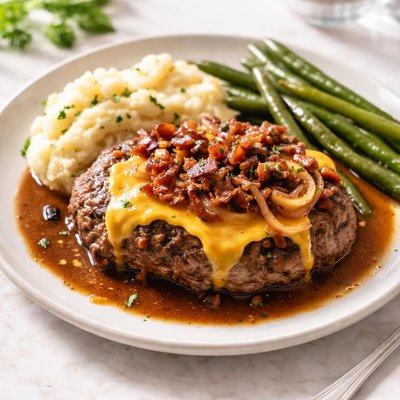 Cheeseburger steak