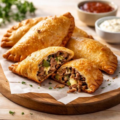 Cheesesteak empanada