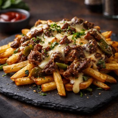 Cheesesteak fries