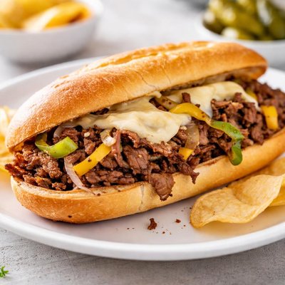 Cheesesteak sandwich