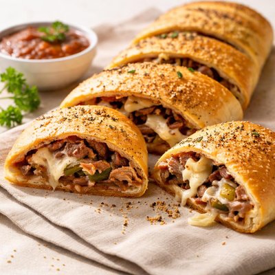Cheesesteak stromboli
