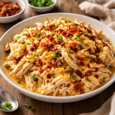 Cheesy bacon ranch shredded chicken