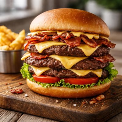 Cheesy bacon sonic stack