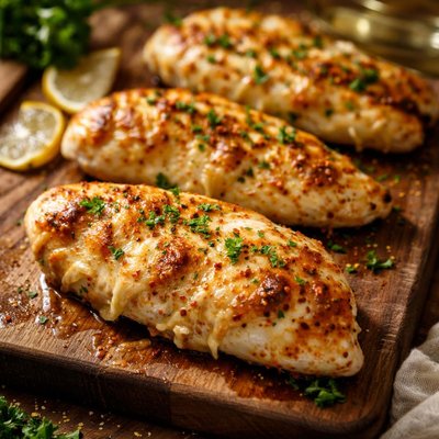 Cheesy baked chicken