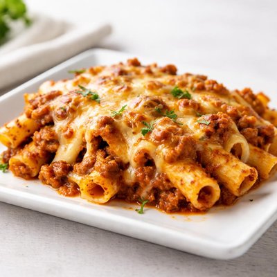 Cheesy baked pasta