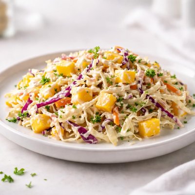Cheesy coleslaw