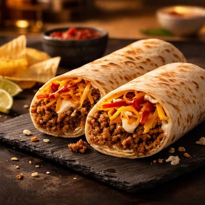 Cheesy double beef burrito taco bell