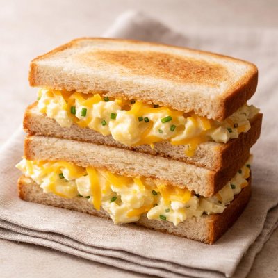 Cheesy egg mayo sandwhich