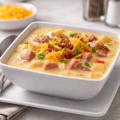 Cheesy ham soup