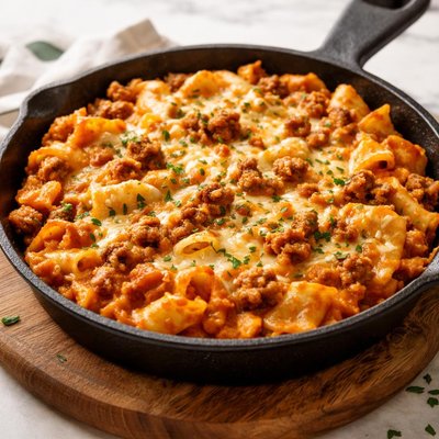 Cheesy lasagna hamburger helper