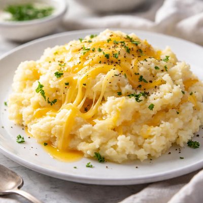 Cheesy mashed potatoes