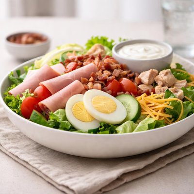 Chef salad with ranch