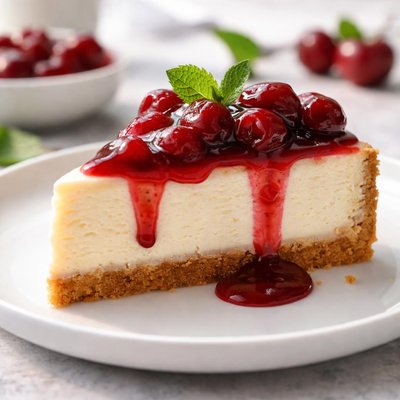 Cherry cheesecake