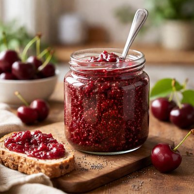 Cherry chia jam