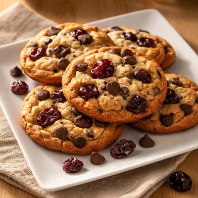 Cherry chocolate chip cookies