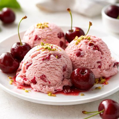 Cherry ice cream