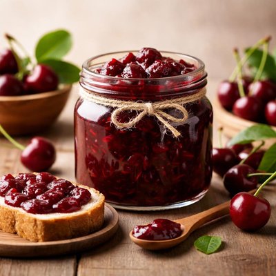 Cherry jam without sugar