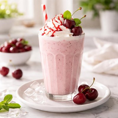Cherry milkshake
