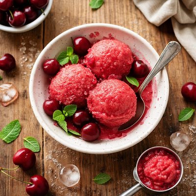 Cherry sorbet