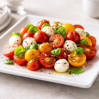 Cherry tomato and mozzarella salad