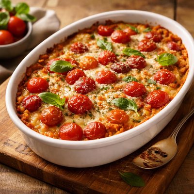 Cherry tomato casserole