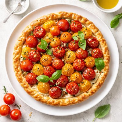 Cherry tomato tart