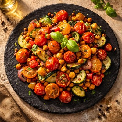 Cherry tomato vegetable mix