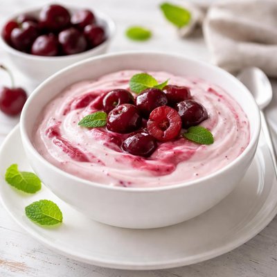 Cherry yogurt