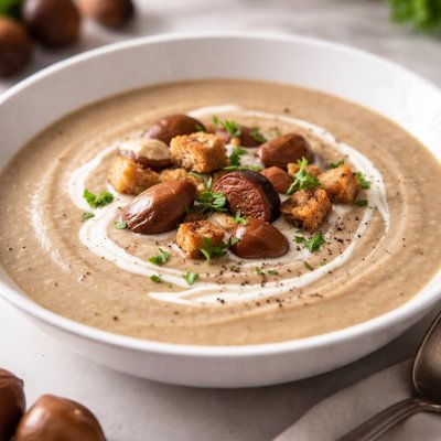 Chestnut cream soup
