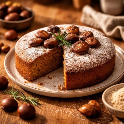 Chestnut flour cake