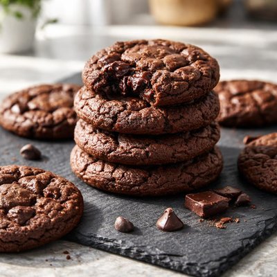 Chewy chocolate cookies