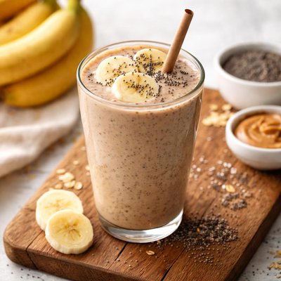 Chia banana boost smoothie