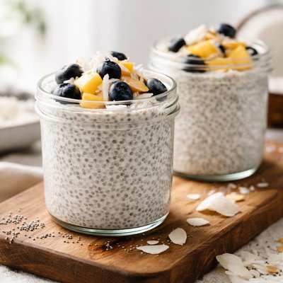 Chia coconut pudding unsweetened
