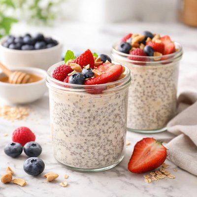 Chia oat pudding