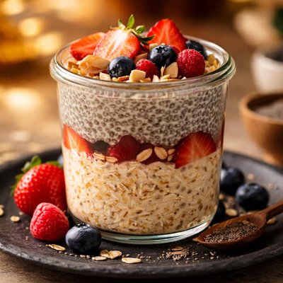 Chia oatmeal pudding