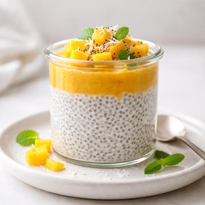 Chia pudding with mango