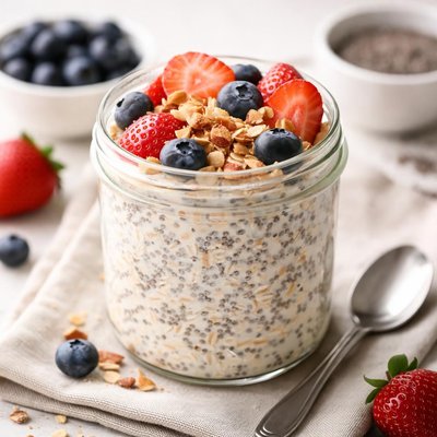 Chia seed overnight oats