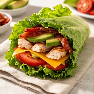 Chic fil a grilled chicken club lettuce wrap