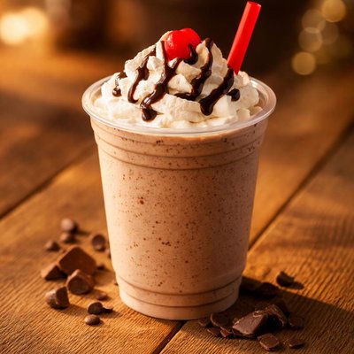 Chick-fil-a medium chocolate milk shake