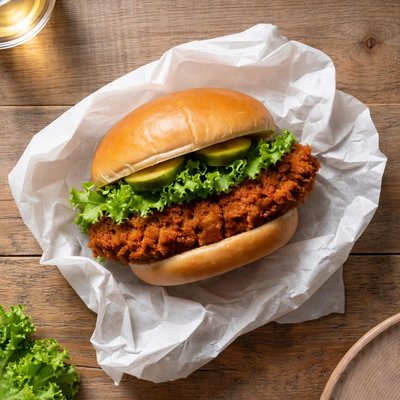 Chick-fil-a spicy sandwich  lettuce  wtaped