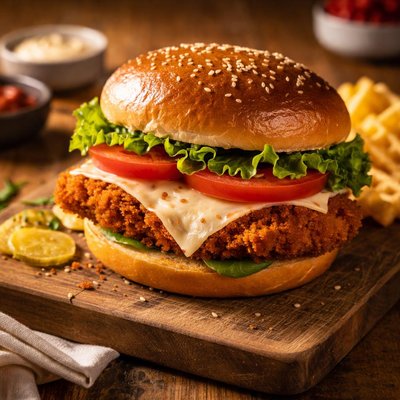 Chick-fil spicy chicken deluxe sandwich