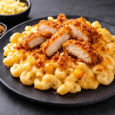 Chick fa la mac n cheese